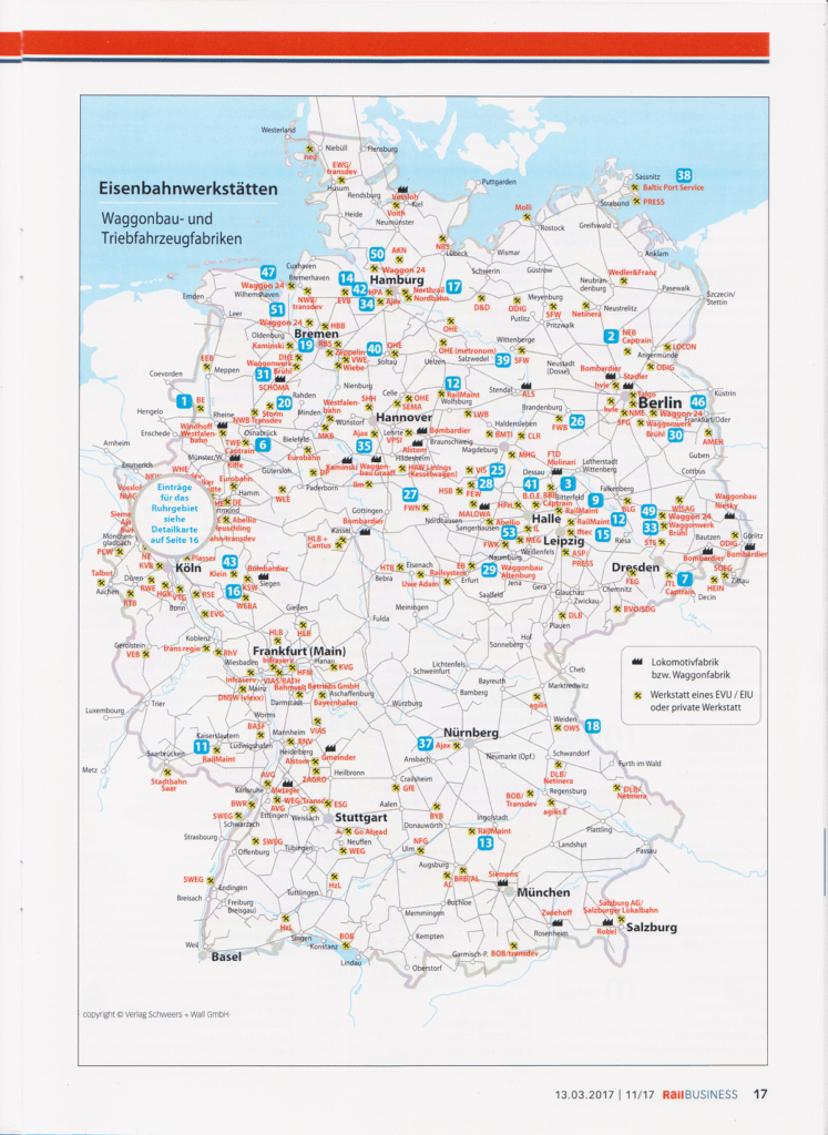 Werkstattkarte Deutschland